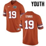 Youth Florida Gators #19 Caleb Sturgis NCAA Nike Orange Authentic Stitched College Football Jersey XRX3662ZO